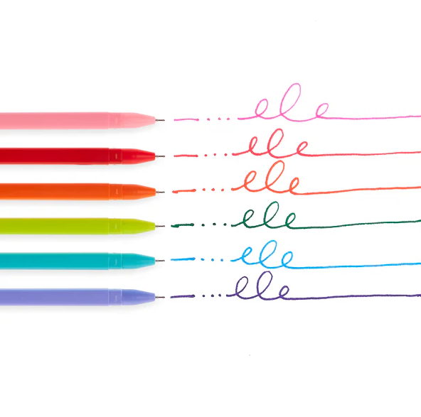 FINE LINE COLORED GEL PEN - SET OF 6