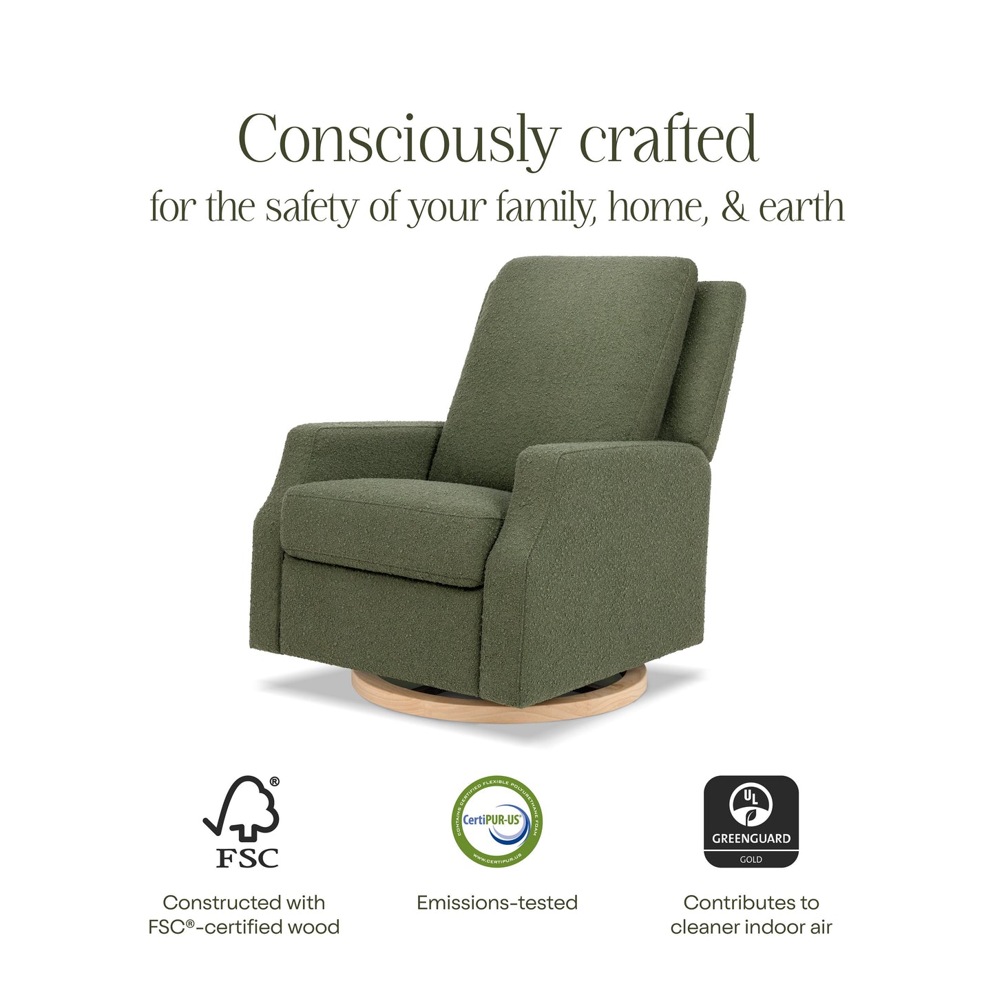 NAMESAKE CREWE RECLINER AND SWIVEL GLIDER