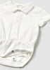 MAYORAL COLLARED BODYSUIT- NATURAL