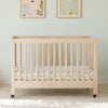 Maki Full-Size Folding Crib w/ Toddler Bed Conversion Kit in Honey