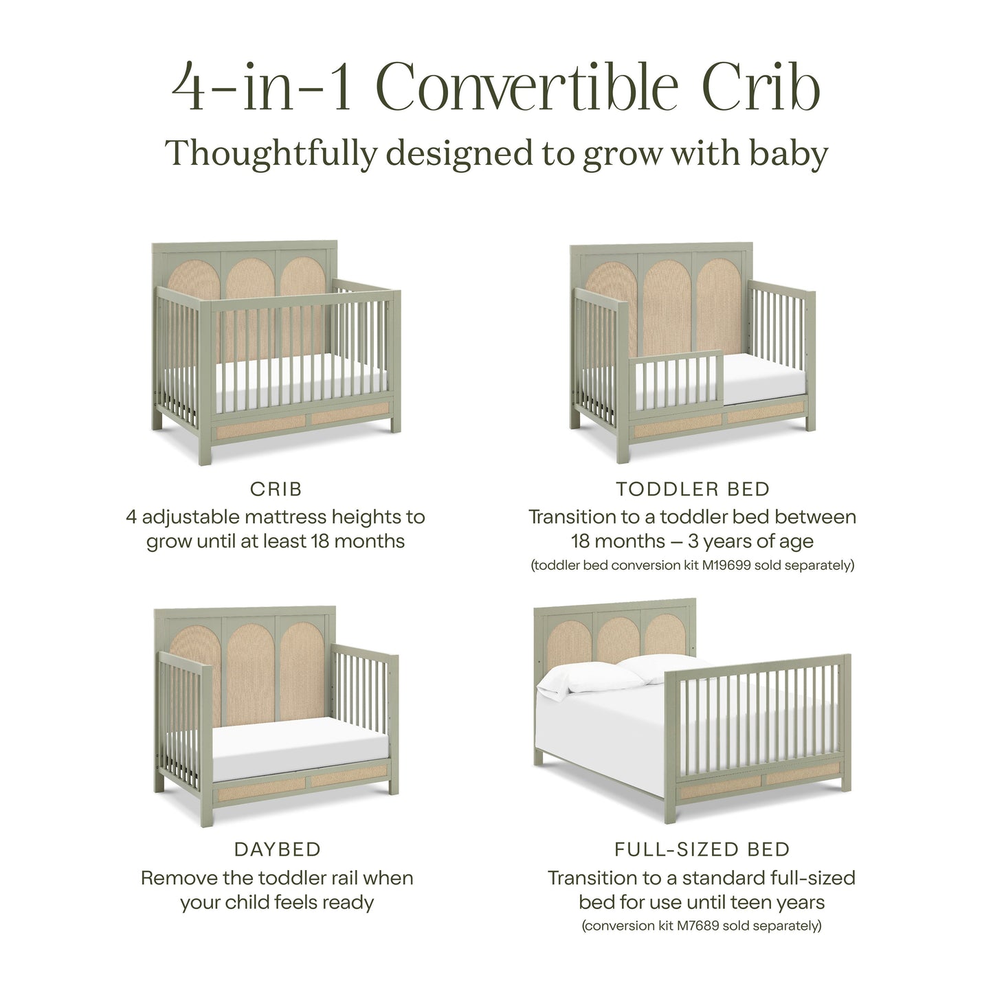 NAMESAKE ELOISE 4-IN-1 CONVERTIBLE CRIB