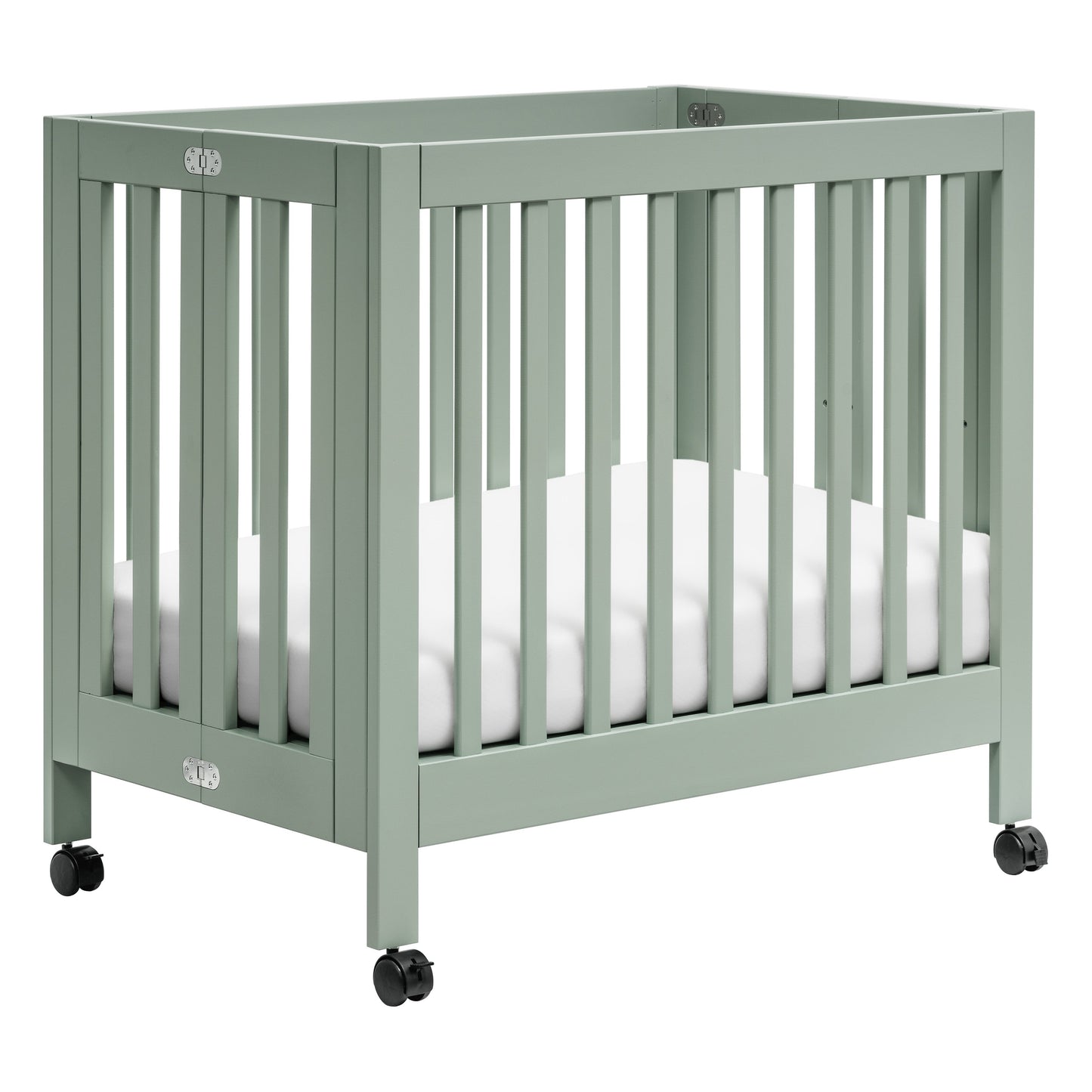 Origami Mini Crib in Light Sage