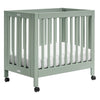 Origami Mini Crib in Light Sage