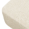 Kiwi Gliding Ottoman in Ivory Boucle w/ Gold Base