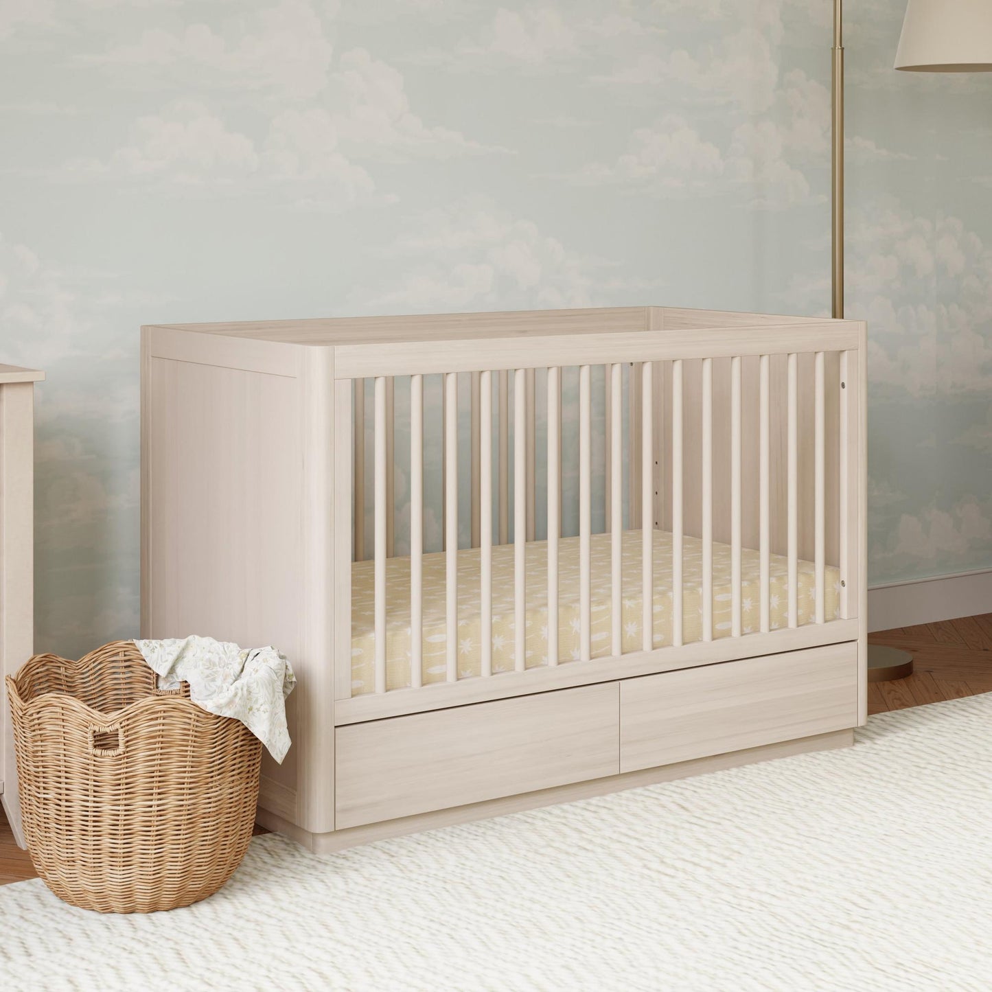 BABYLETTO BENTO 3-IN-1 CONVERTIBLE STORAGE CRIB WITH TODDLER BED CONVERSION KIT