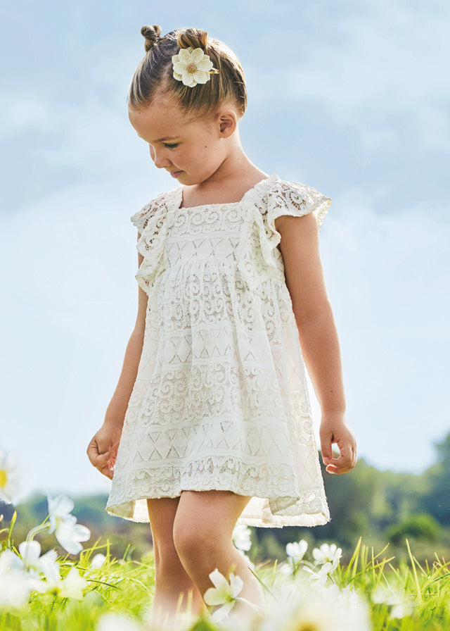 white christmas dresses Crochet Easy Toddler Dress