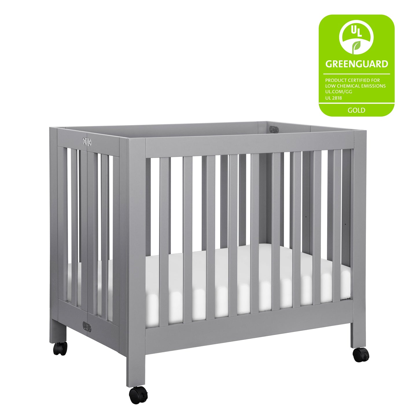 Origami Mini Crib in Light Sage