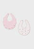 MAYORAL BIB SET BLUSH DOTS