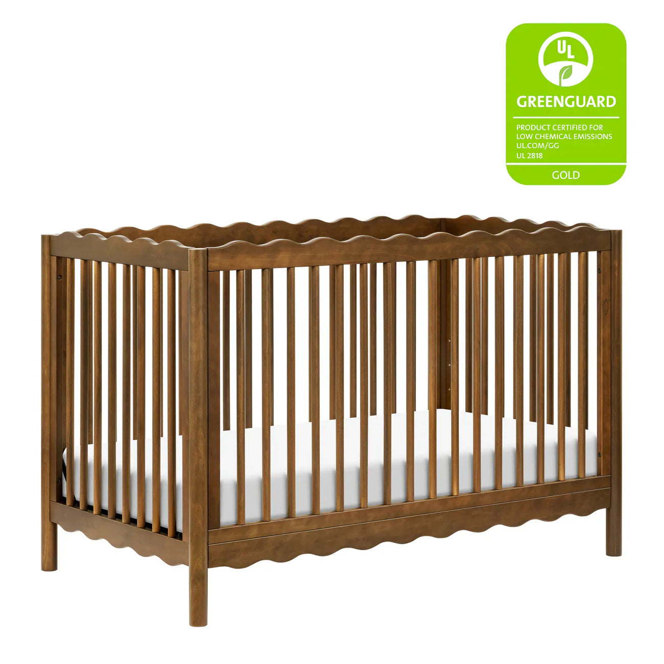 BABYLETTO SWELL 4-IN-1 CONVERTIBLE CRIB WITH TODDLER BED CONVERSION KIT