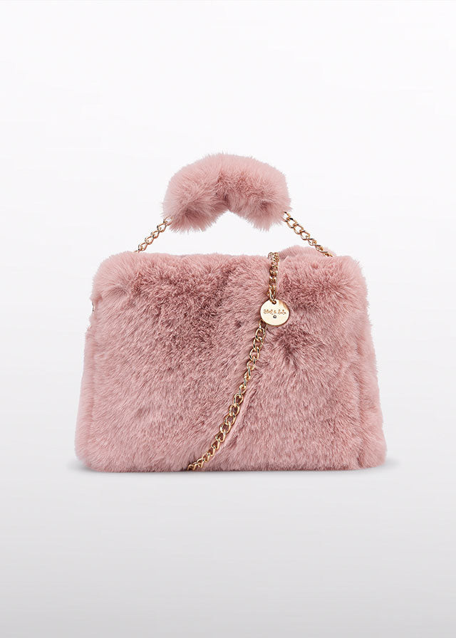 ABEL & LULA GIRL FAUX FUR BAG - PETAL