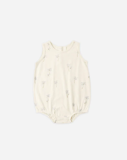 RYLEE + CRU BUBBLE ONESIE PALMS