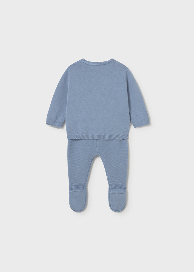 MAYORAL BOY KNIT PANTS AND SWEATER SET ATLANTIS