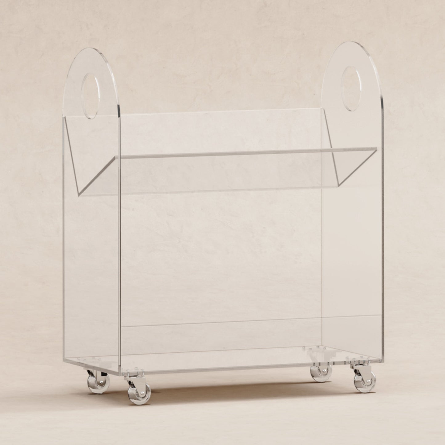 BABYLETTO PRESTO ACRYLIC BOOKCASE AND CART