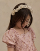NORALEE GATHERED HEADBAND EMBROIDERED DAISY
