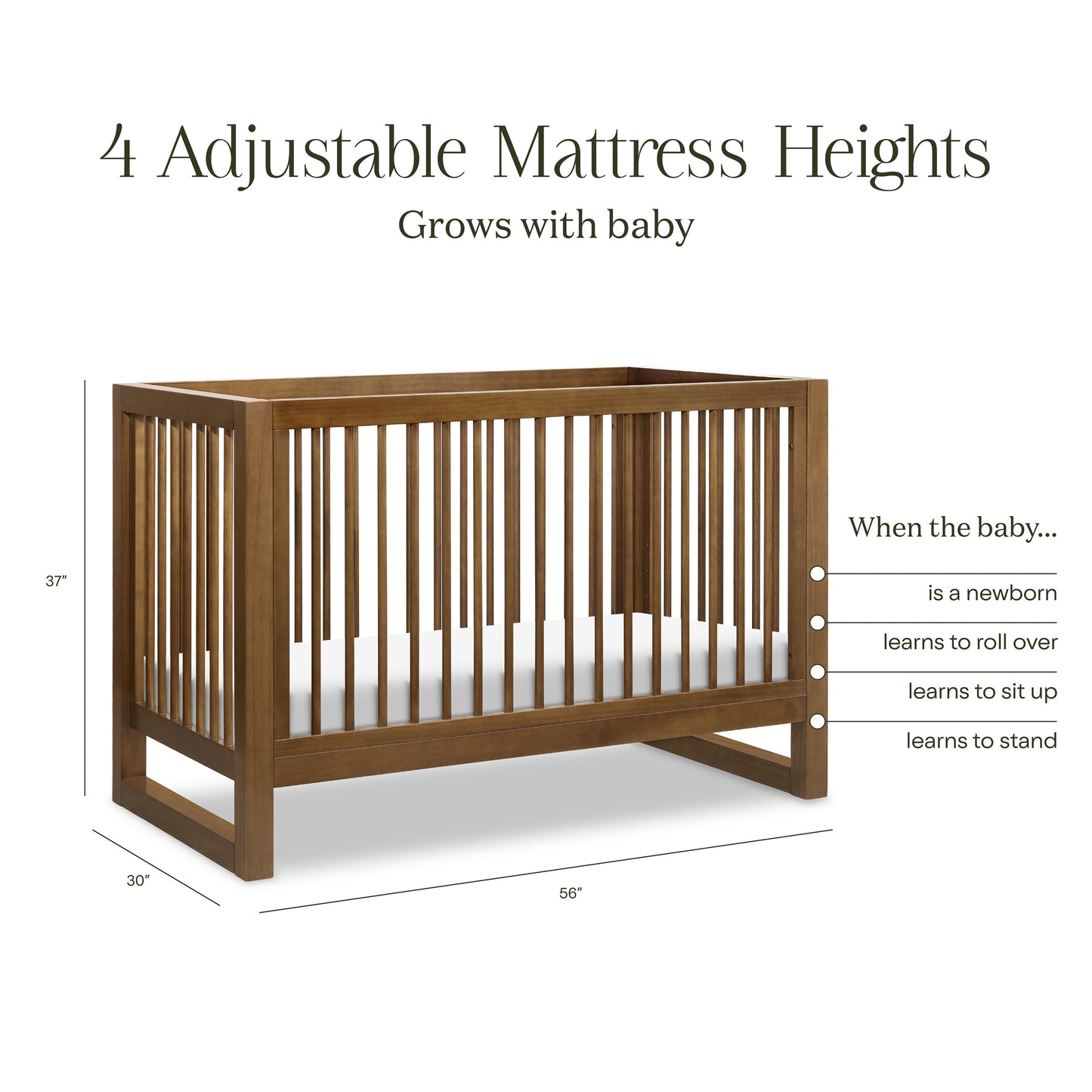 NAMESAKE NANTUCKET 3-IN-1 CONVERTIBLE CRIB WITH TODDLER BED CONVERSION KIT