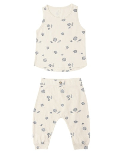 RYLEE + CRU TANK AND SLOUCH PANT SEASHELLS
