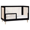 Lolly 3-in-1 Convertible Crib w/Toddler Bed Conversion in Crimson/Natural
