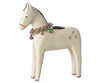 MAILEG WOODEN CANDLE HOLDER, LARGE HORSE