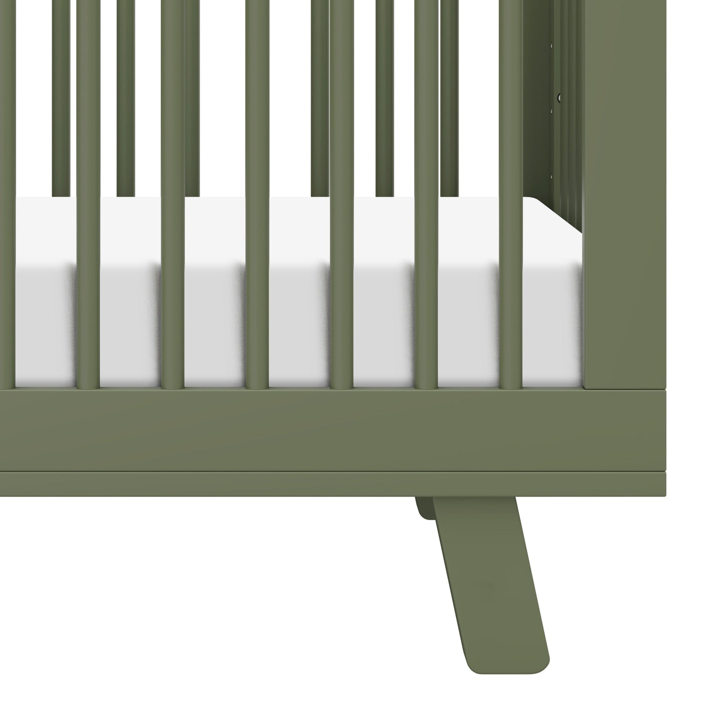 Hudson 3-in-1 Convertible Crib w/ToddlerBedConversionKit in White/Washed Natural