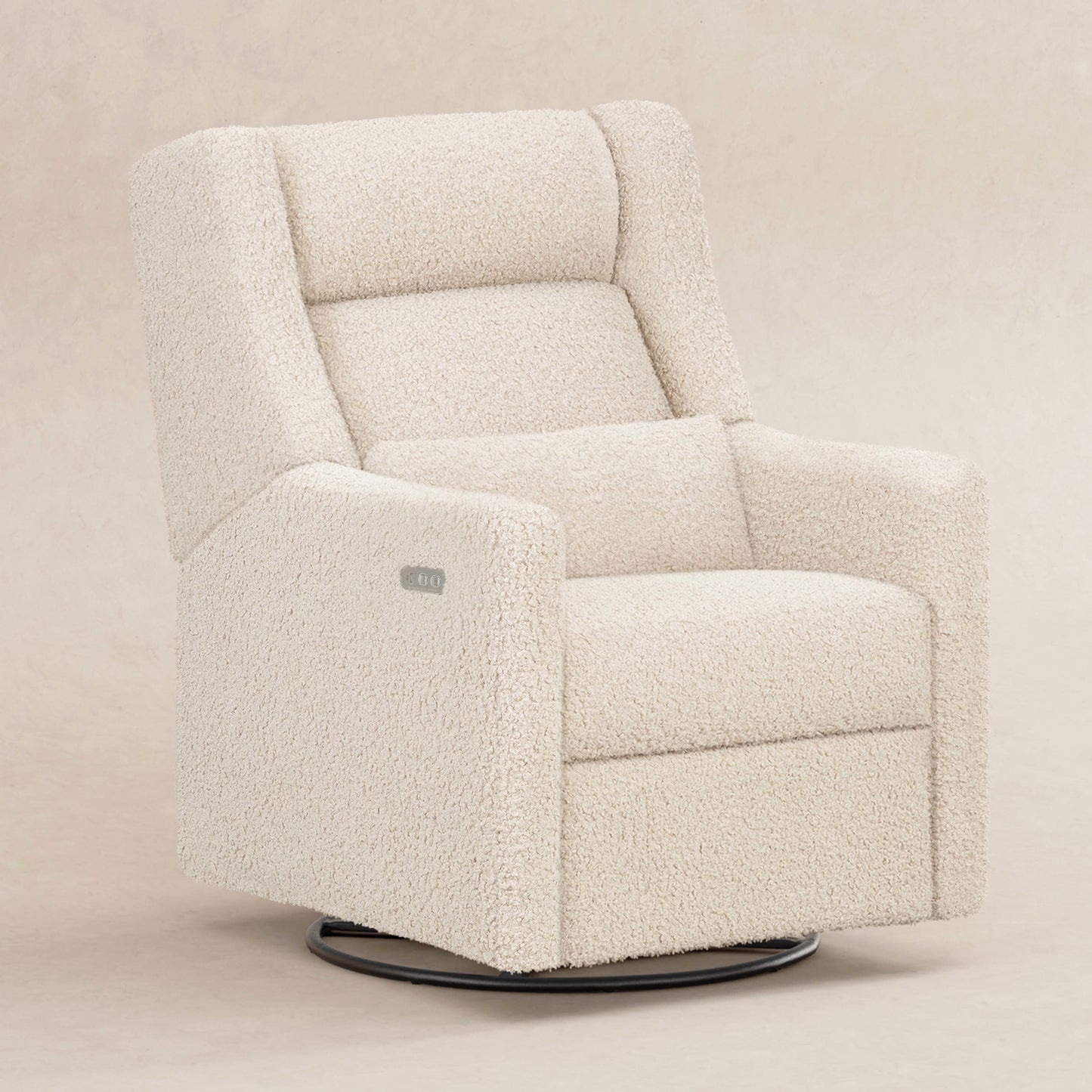 Kiwi Plus Power Glider Recliner w/ Power Headrest in Performance Beach Eco-Weave