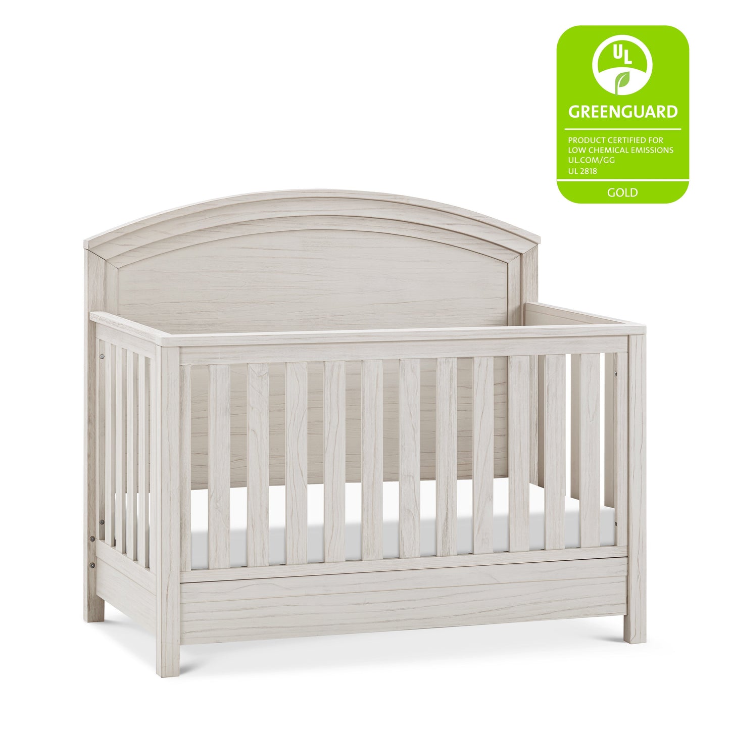 MONOGRAM BY NAMESAKE HEMSTED 4-IN-1 CONVERTIBLE CRIB WALNUT DRIFTWOOD
