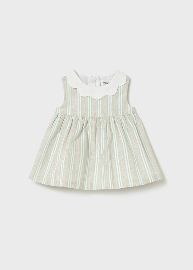 MAYORAL GIRL STRIPED LINEN DRESS