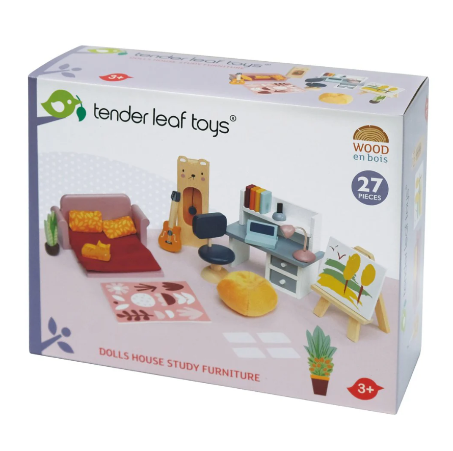 TENDER LEAF DOLLS HOUSE STUDY FURNITURE