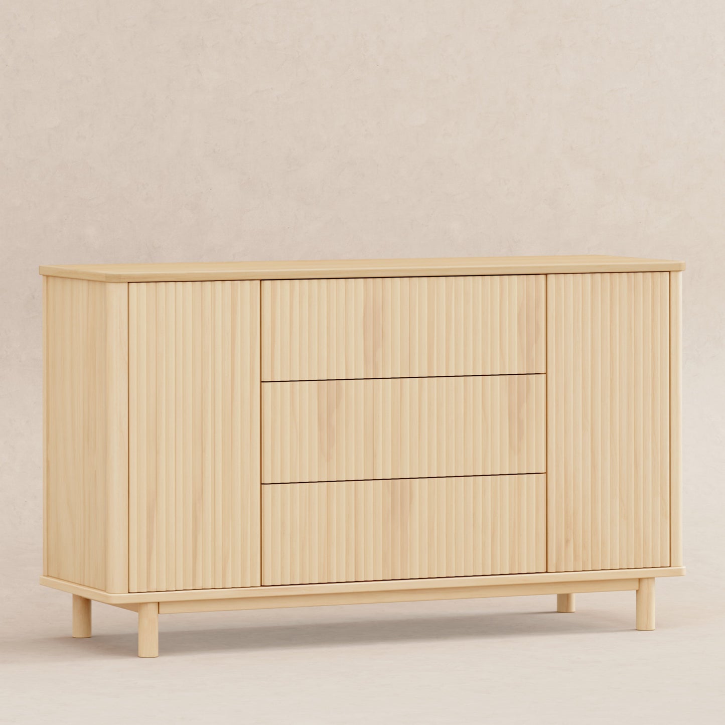 Pogo Tambour Assembled Dresser in Olive