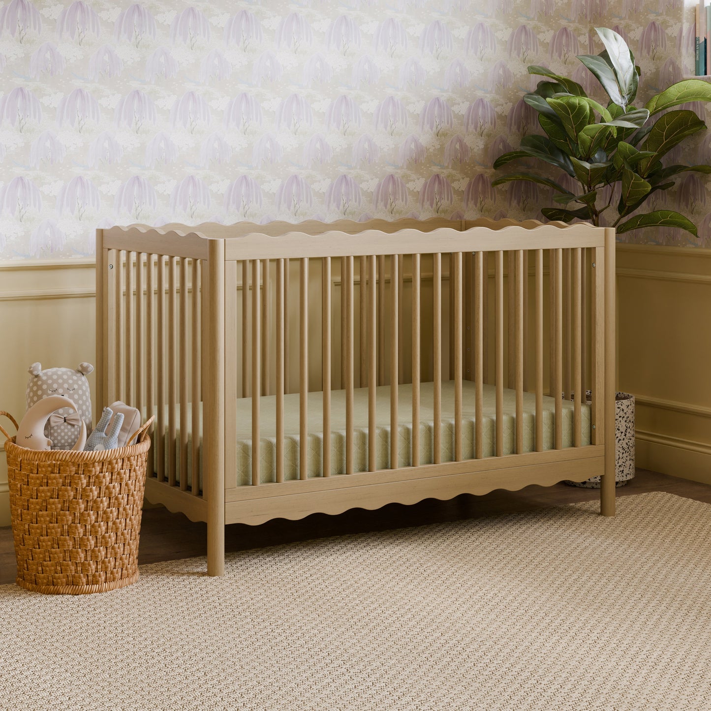 BABYLETTO SWELL 4-IN-1 CONVERTIBLE CRIB WITH TODDLER BED CONVERSION KIT