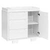 Yuzu 3-Drawer Changer Dresser in White/Natural