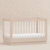 BABYLETTO HARLOW ACRYLIC 3-IN-1 CONVERTIBLE CRIB WITH TODDLER BED CONVERSION KIT