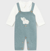 MAYORAL KNIT DUNGAREES SET