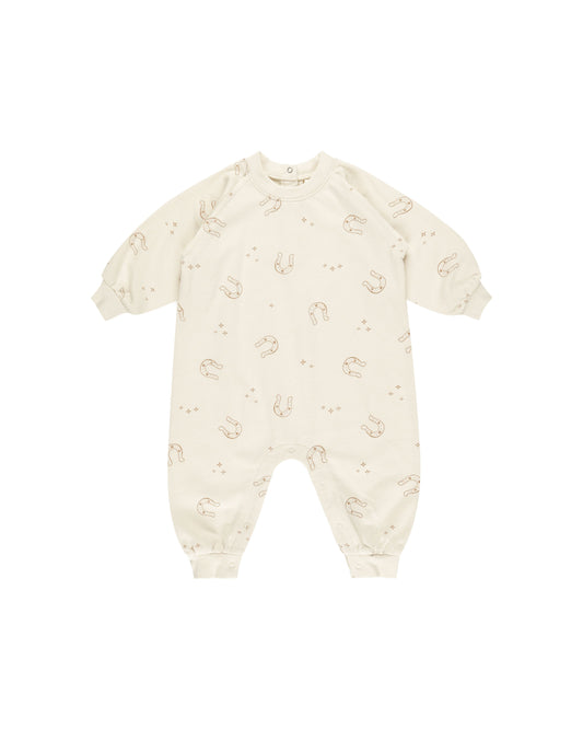 RYLEE AND CRU RAGLAN JUMPSUIT HORSESHOES