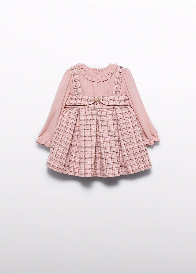 ABEL & LULA GIRL TWEED PINAFORE DRESS