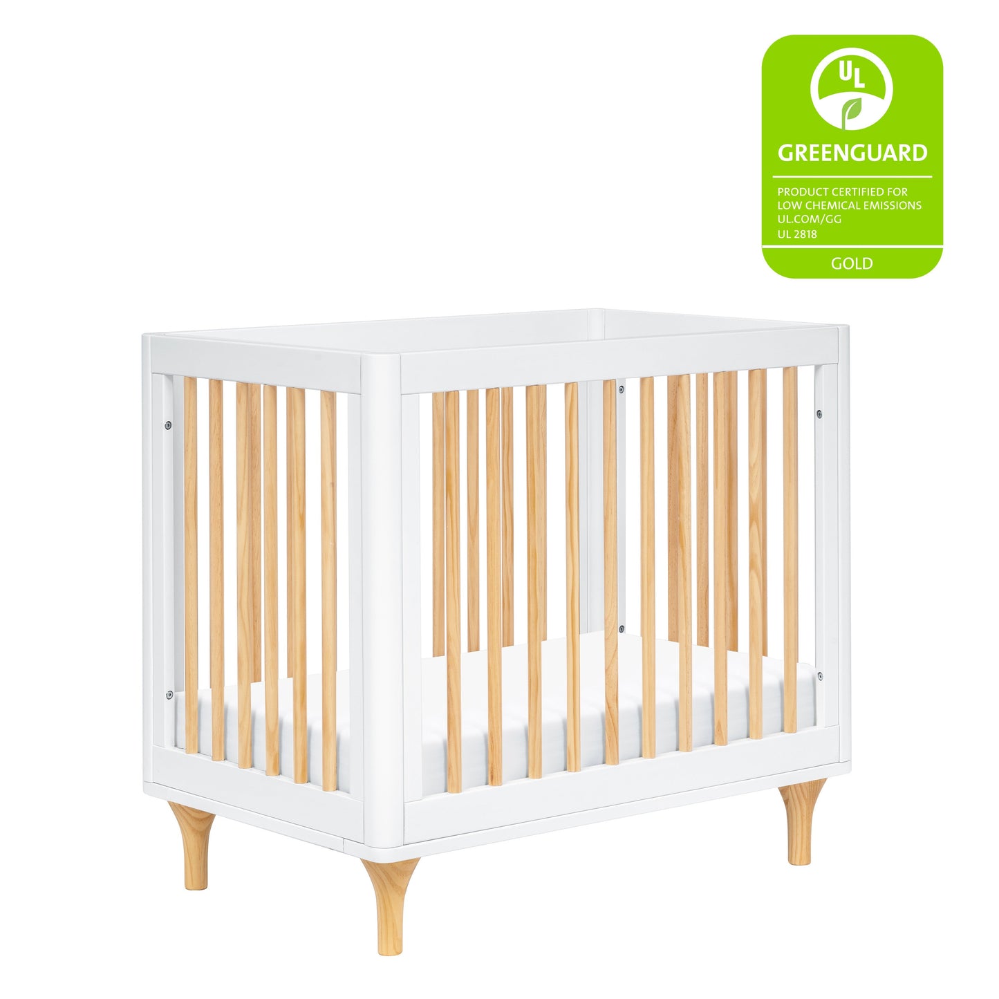BABYLETTO LOLLY 4-IN-1 CONVERTIBLE MINI CRIB WITH TODDLER BED CONVERSION KIT