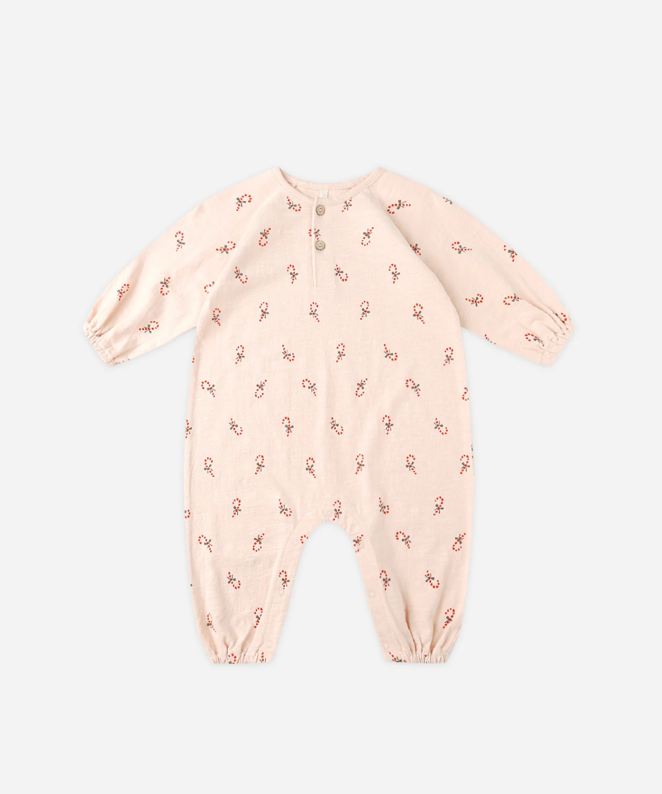 RYLEE + CRU HENLEY JUMPSUIT CANDY CANES