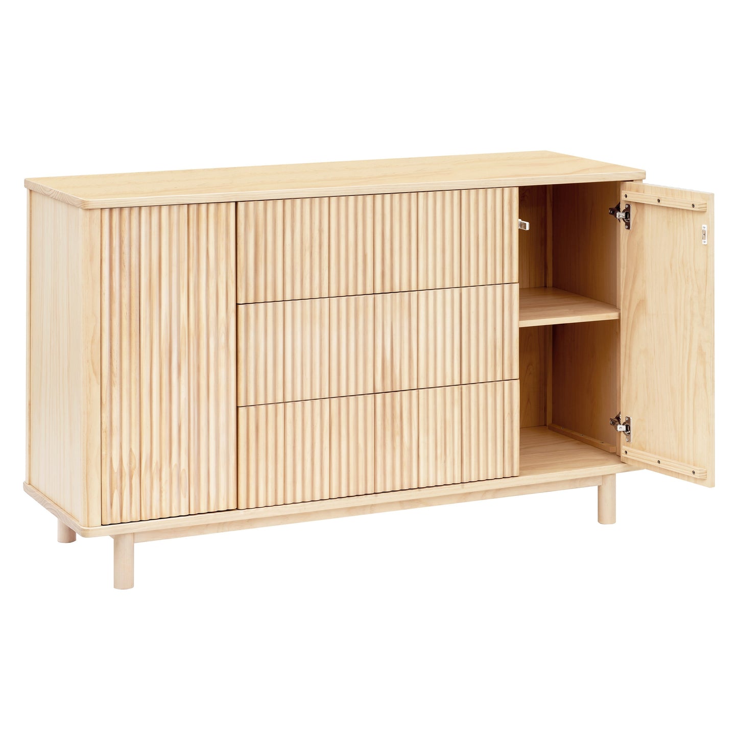 Pogo Tambour Assembled Dresser in Olive