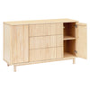 Pogo Tambour Assembled Dresser in Olive