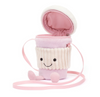 JELLYCAT AMUSEABLES COFFEE-TO-GO PINK BAG