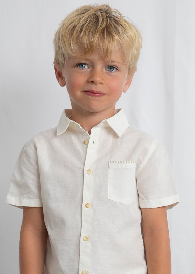 MAYORAL BOY LINEN SHORTS AND SHIRT SET