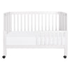 Maki Full-Size Folding Crib w/ Toddler Bed Conversion Kit in Honey