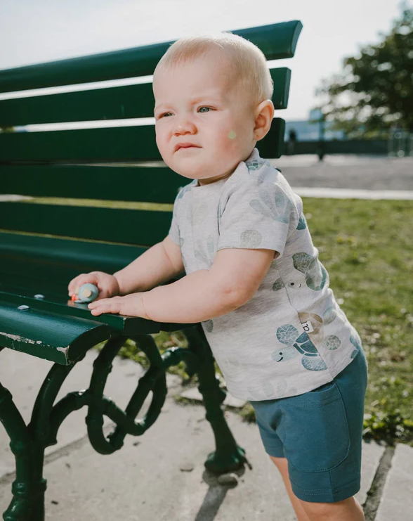 DEUX PAR DEUX T-SHIRT AND SHORTS SET