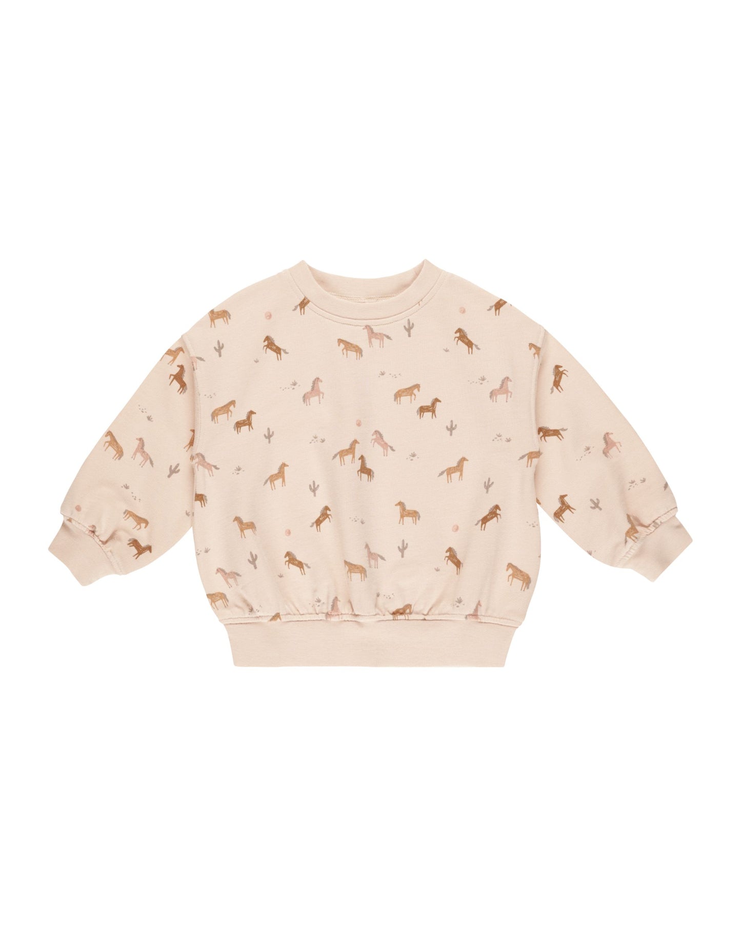 RYLEE AND CRU RELAXED SWEATSHIRT HORSES