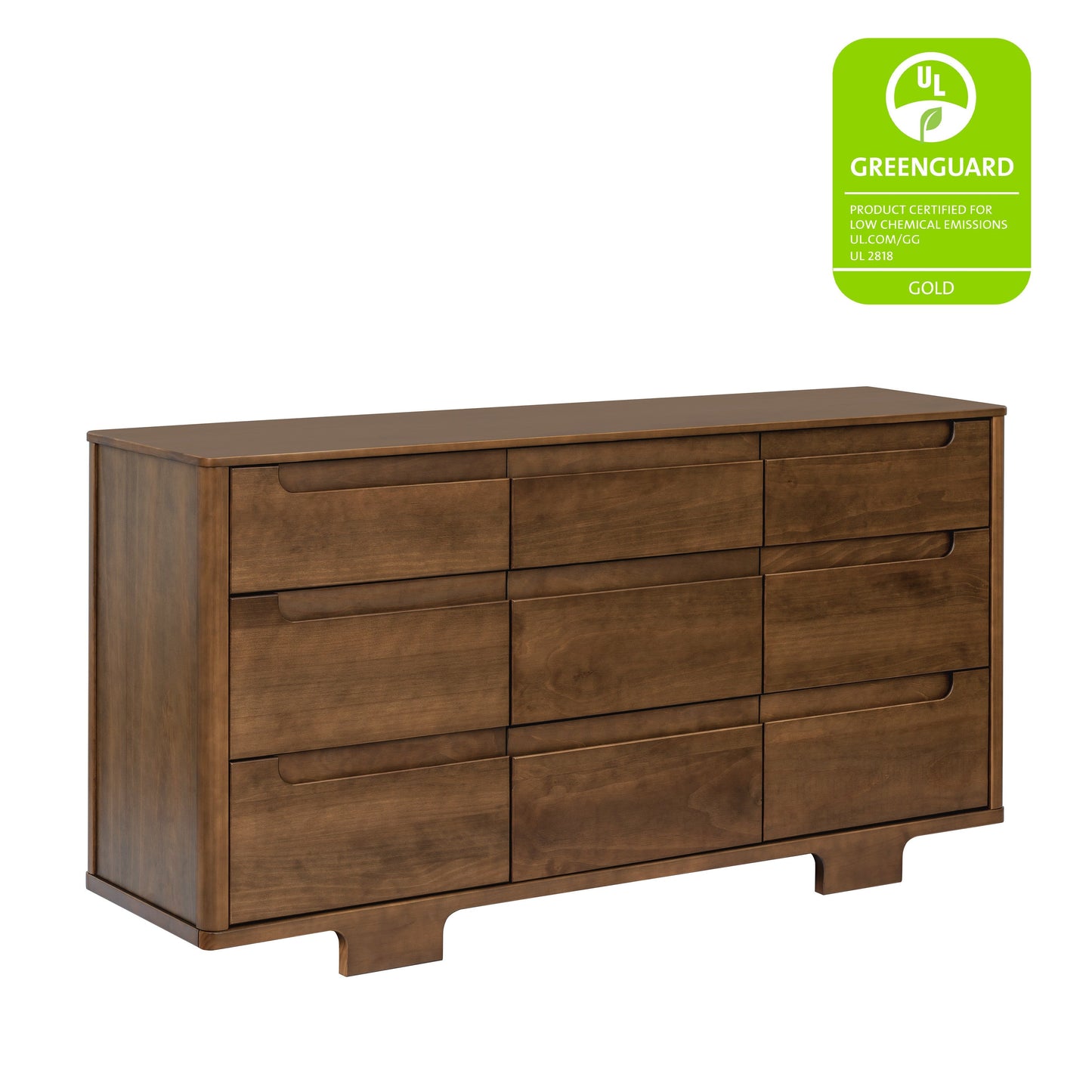 Yuzu 9-Drawer Dresser, Assembled in Natural Walnut