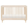 Lolly 3-in-1 Convertible Crib w/Toddler Bed Conversion in Crimson/Natural