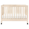Maki Full-Size Folding Crib w/ Toddler Bed Conversion Kit in Honey