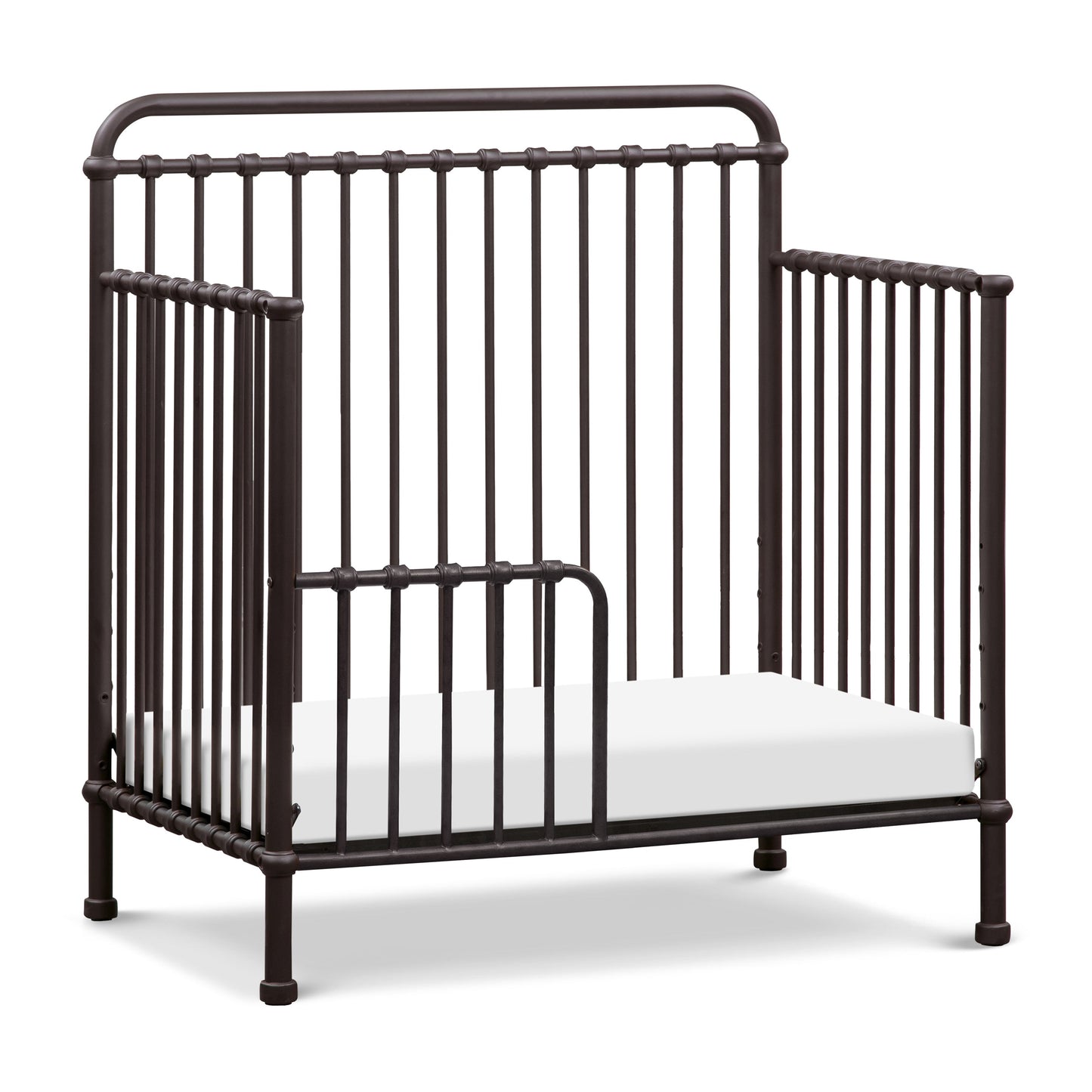 Winston 4-in-1 Convertible Mini Crib in Vintage Gold