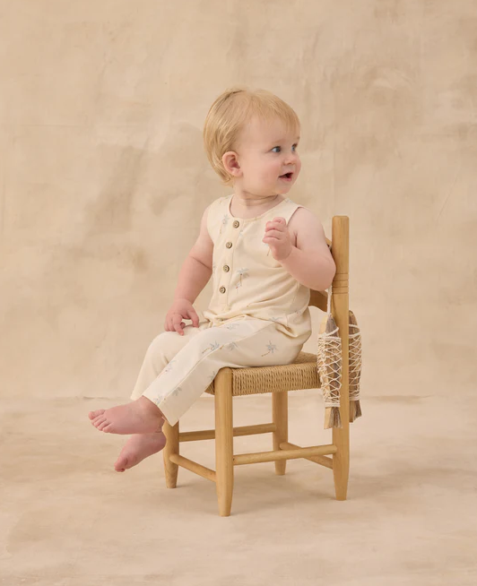 RYLEE + CRU TERRY JUMPSUIT PALMS