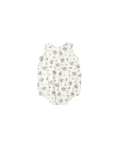 RYLEE & CRU BUBBLE ONESIE - BLUE FLORAL