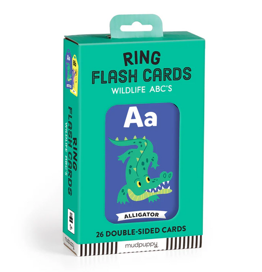 WILDLIFE ABCs RING FLASH CARDS